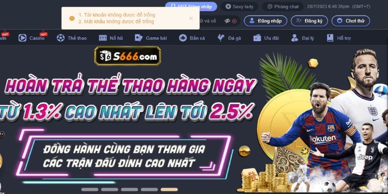 Đăng nhập s666.cm để nhận những khuyến mãi hấp dẫn nhất